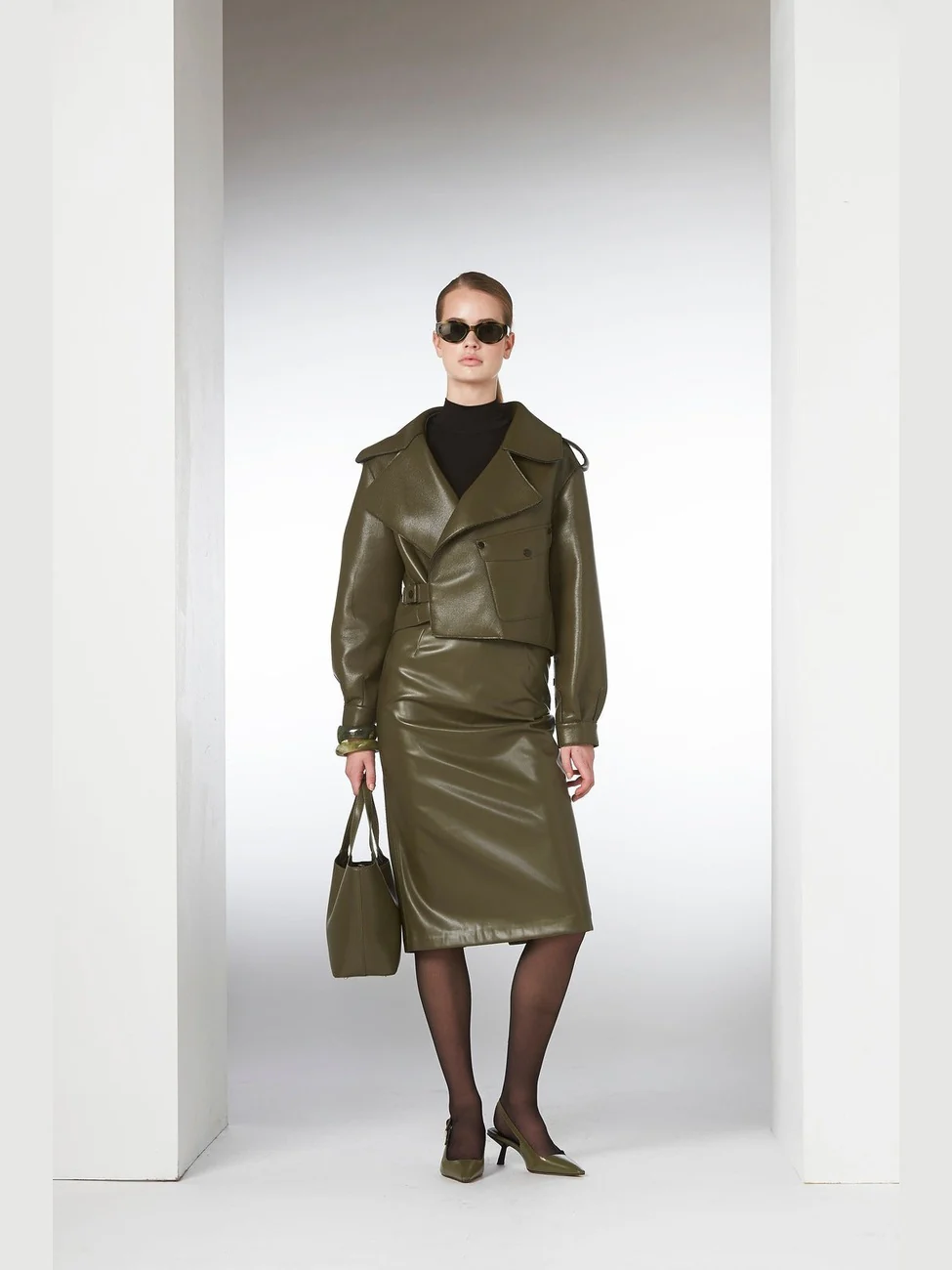 Aurora jakke - military olive - Image 15