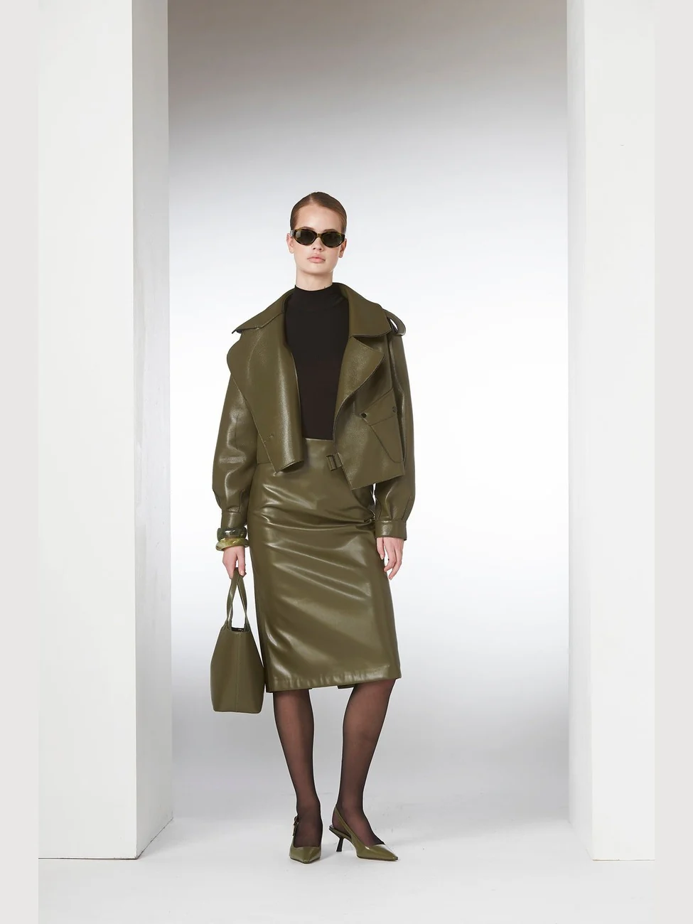 Aurora jakke - military olive - Image 3