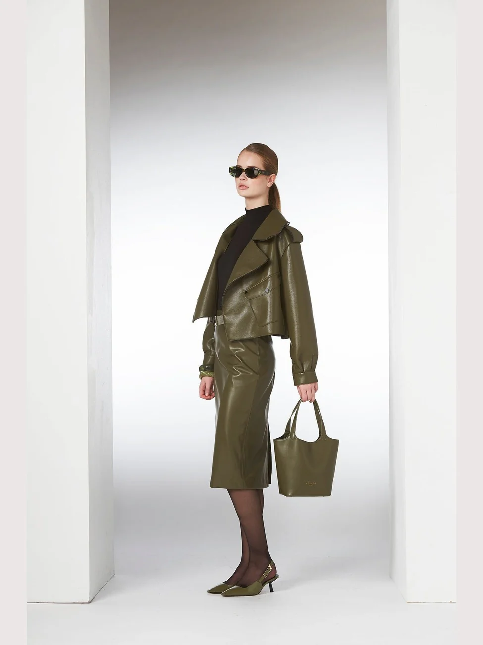 Aurora jakke - military olive - Image 4