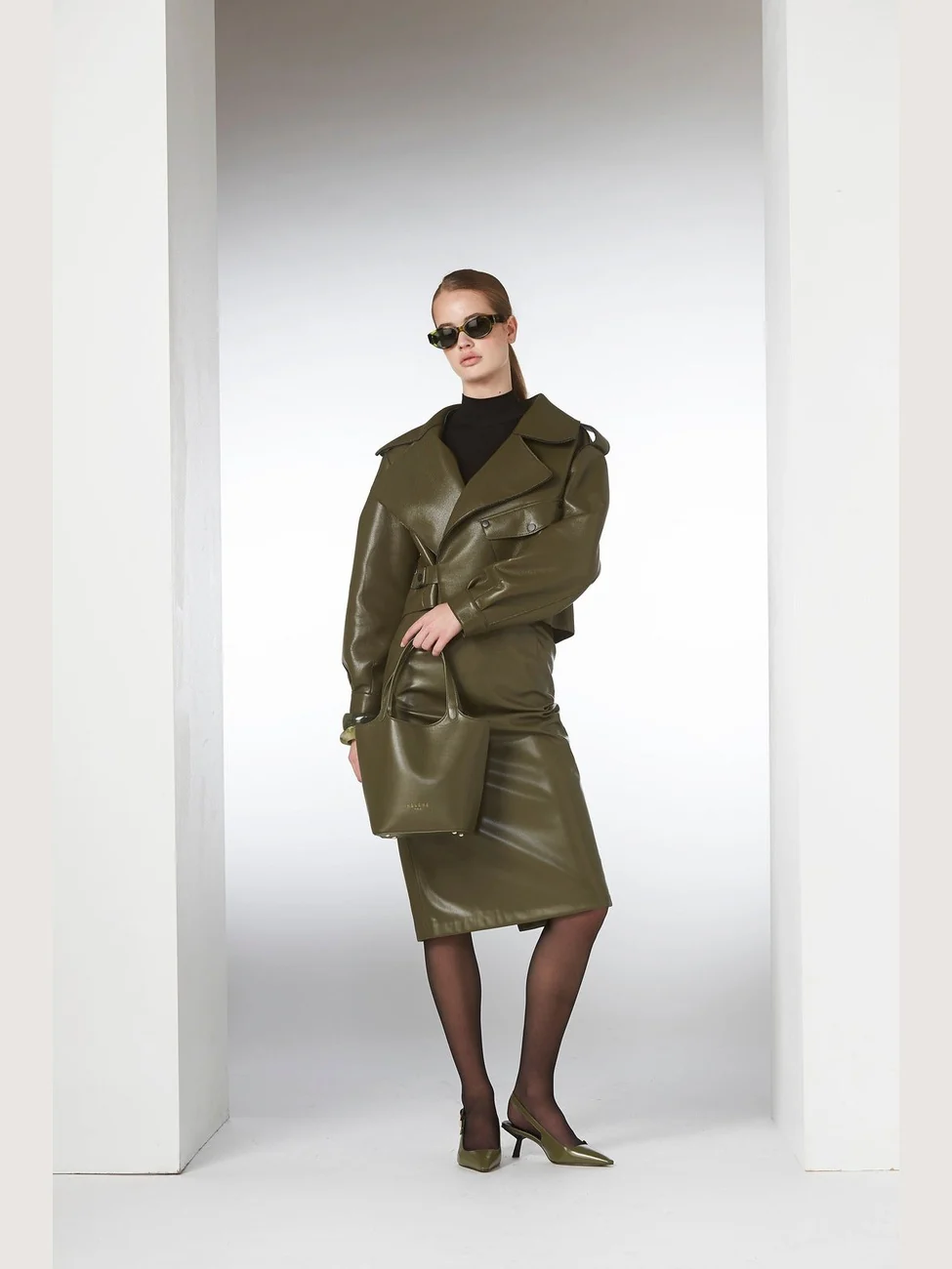 Aurora jakke - military olive - Image 6