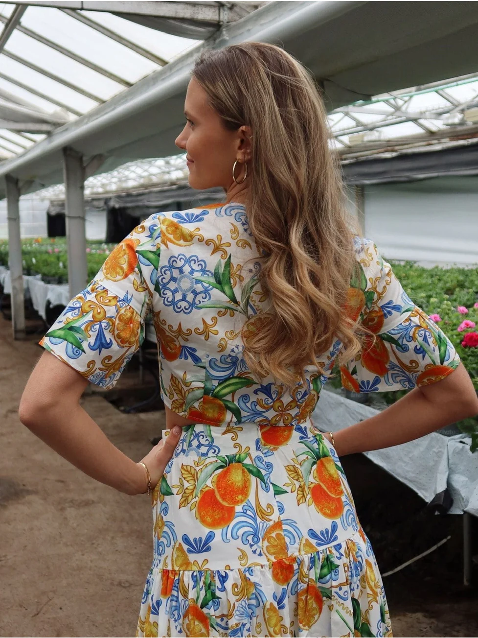Belle topp - majolica print - Image 4