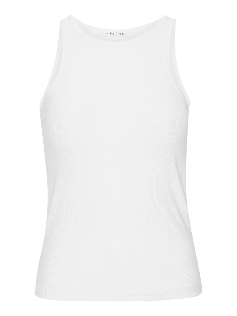 Charlotte topp - bright white