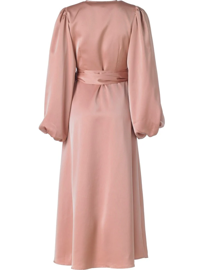 Locki satin maxi kjole - old rose - Image 15