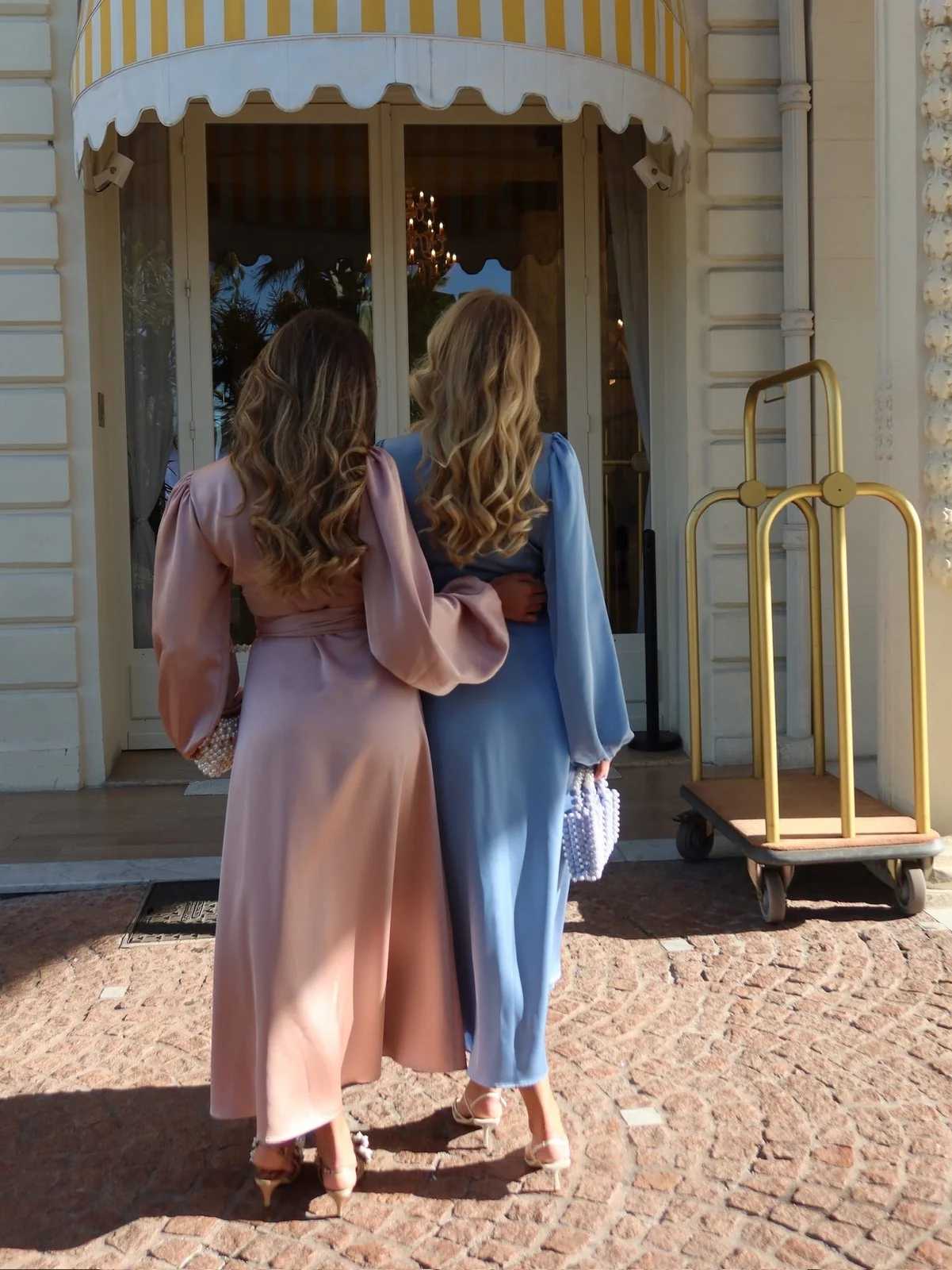 Locki satin maxi kjole - old rose - Image 7