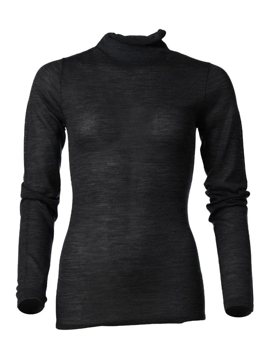 Maggie turtleneck merino genser - black - Image 4