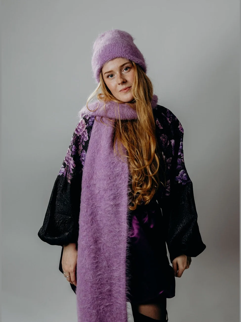 Rita skjerf - lavender - Image 2