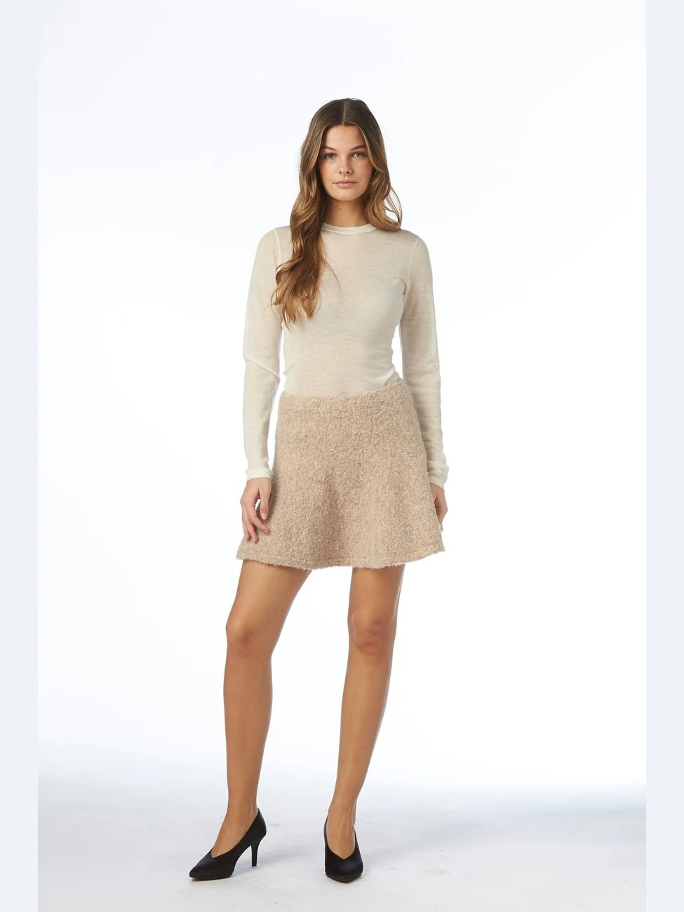 Teddy skjørt - beige - Image 4