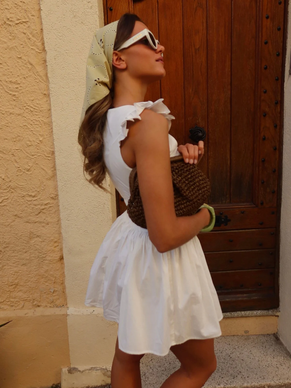 Tina mini kjole - white - Image 13