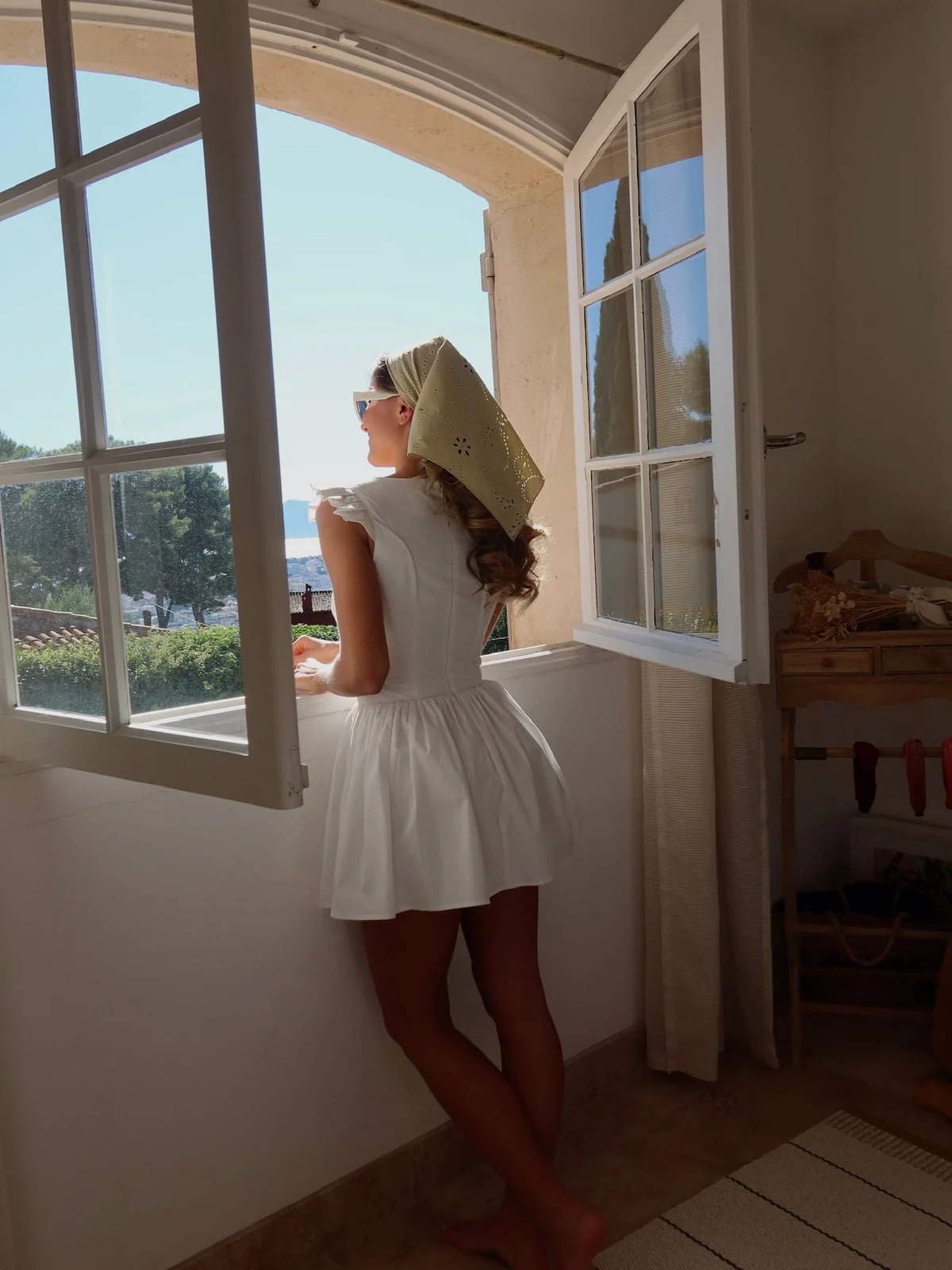 Tina mini kjole - white - Image 6