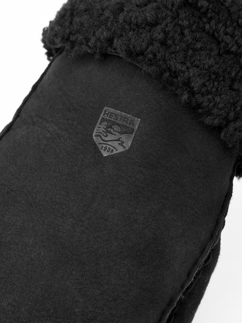 Sheepskin votter - black - Image 2