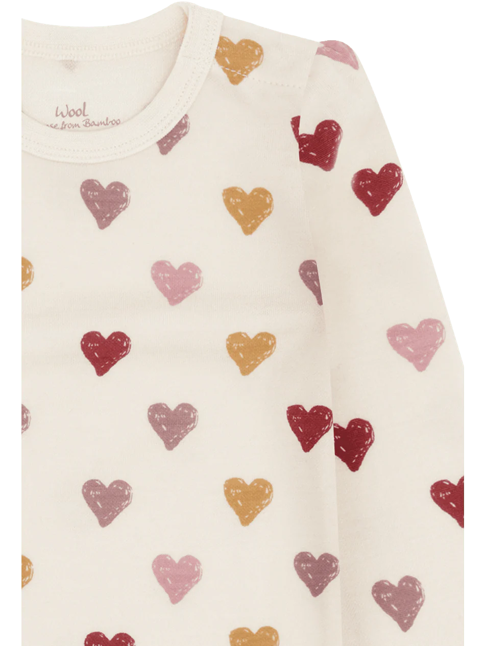 BALOO BODY - Off White Hearts Puff - Image 2