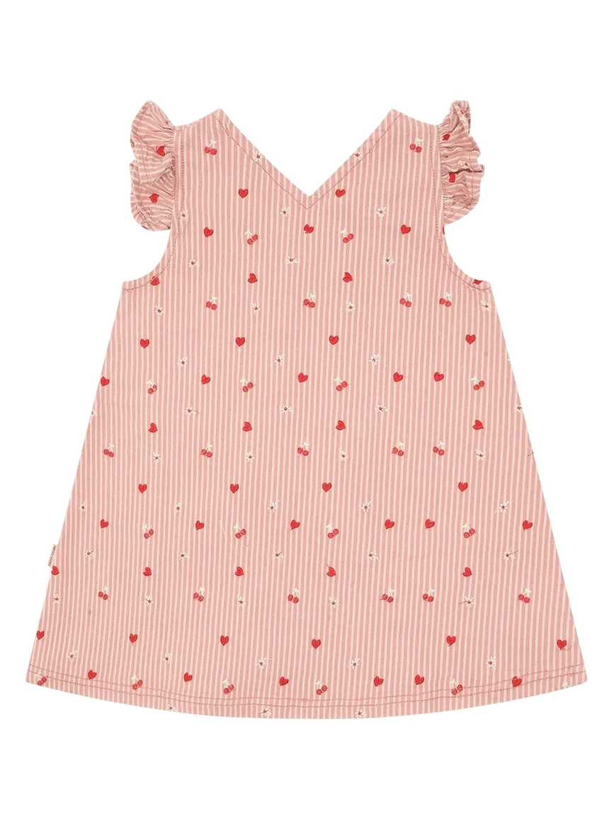 Karoline Stripes KJOLE - Sorbet - Image 2
