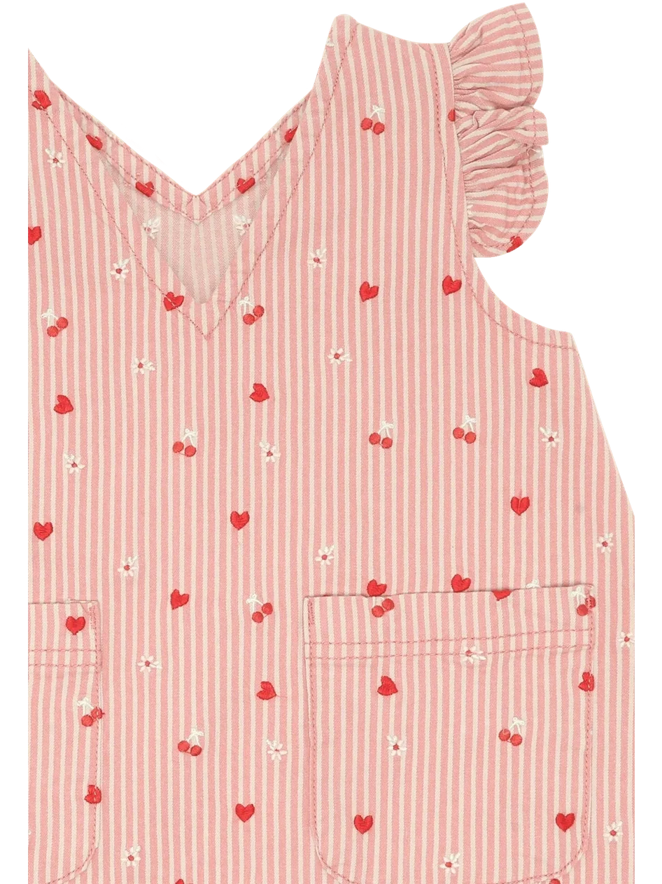 Karoline Stripes KJOLE - Sorbet - Image 3