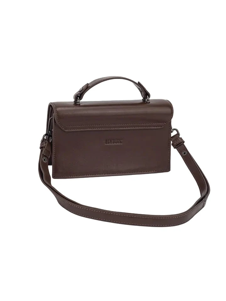 Aria glossy structure veske - cocoa - Image 3