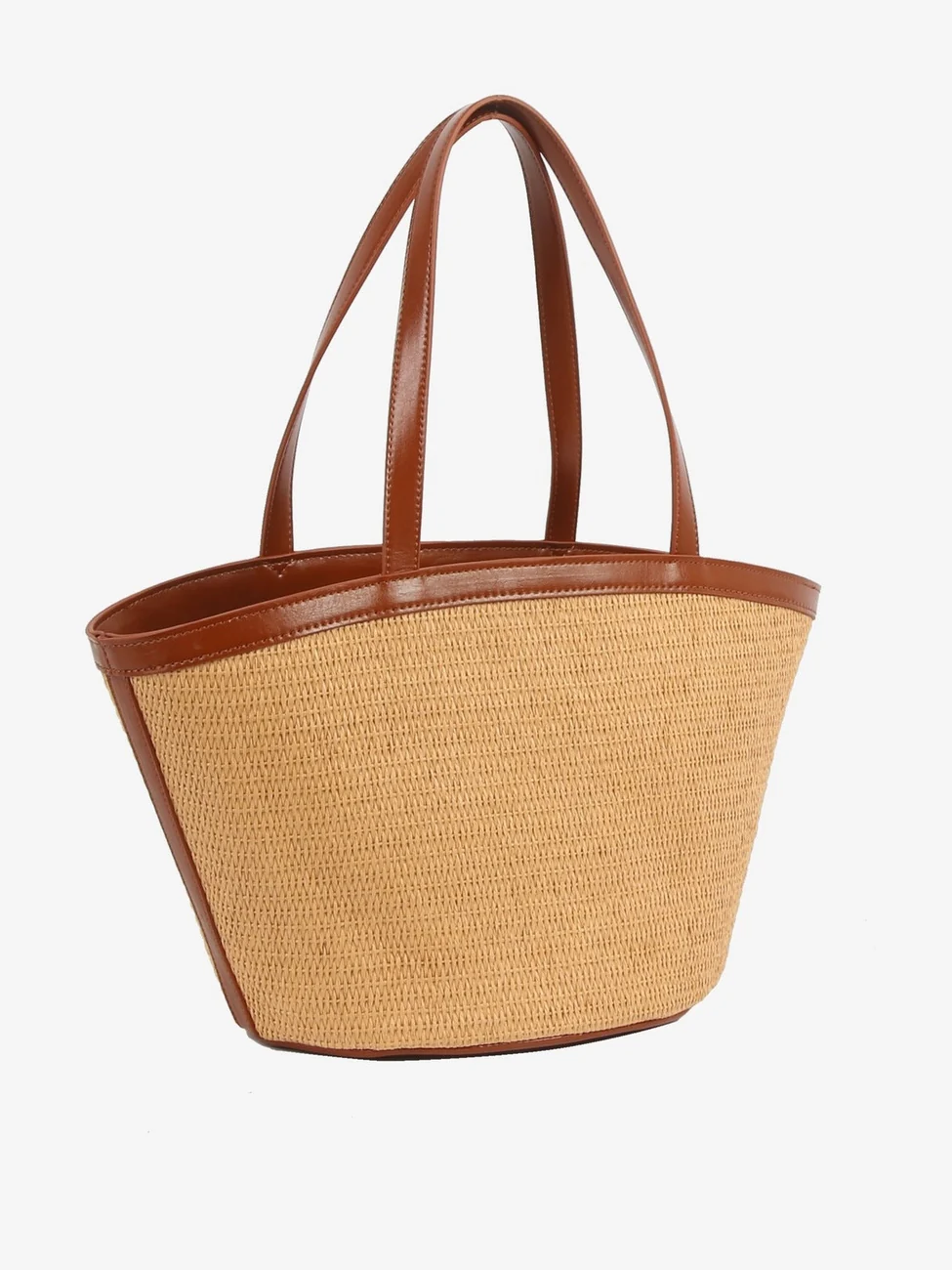 Bea raffia structure veske - desert - Image 3