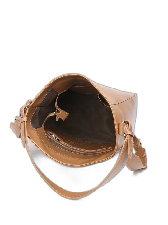 Casset glossy structure veske - mocha - Image 3