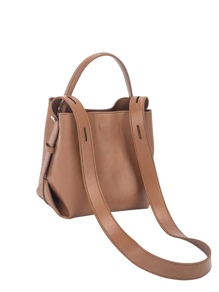 Molly glossy structure veske - mocha - Image 4