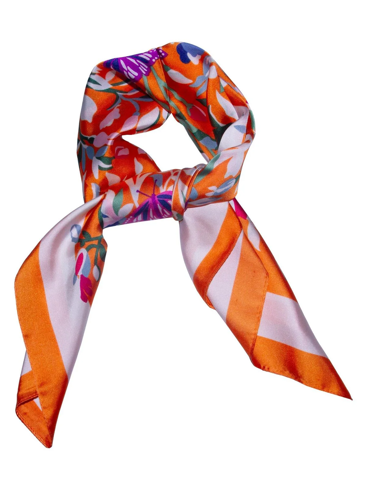 Skjerf "bunad look" - oransje