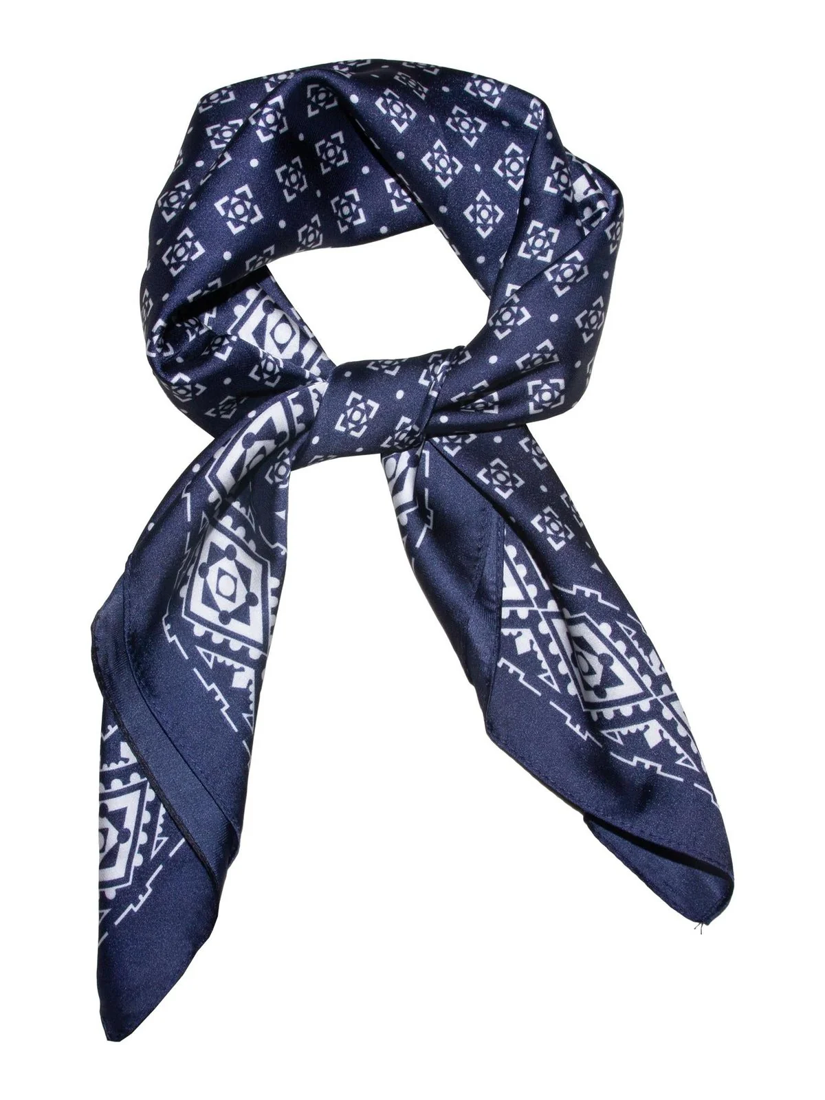 Skjerf m/mønster - navy