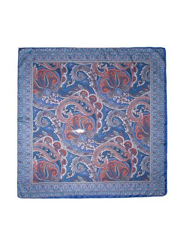 Skjerf paisley - blå - Image 2