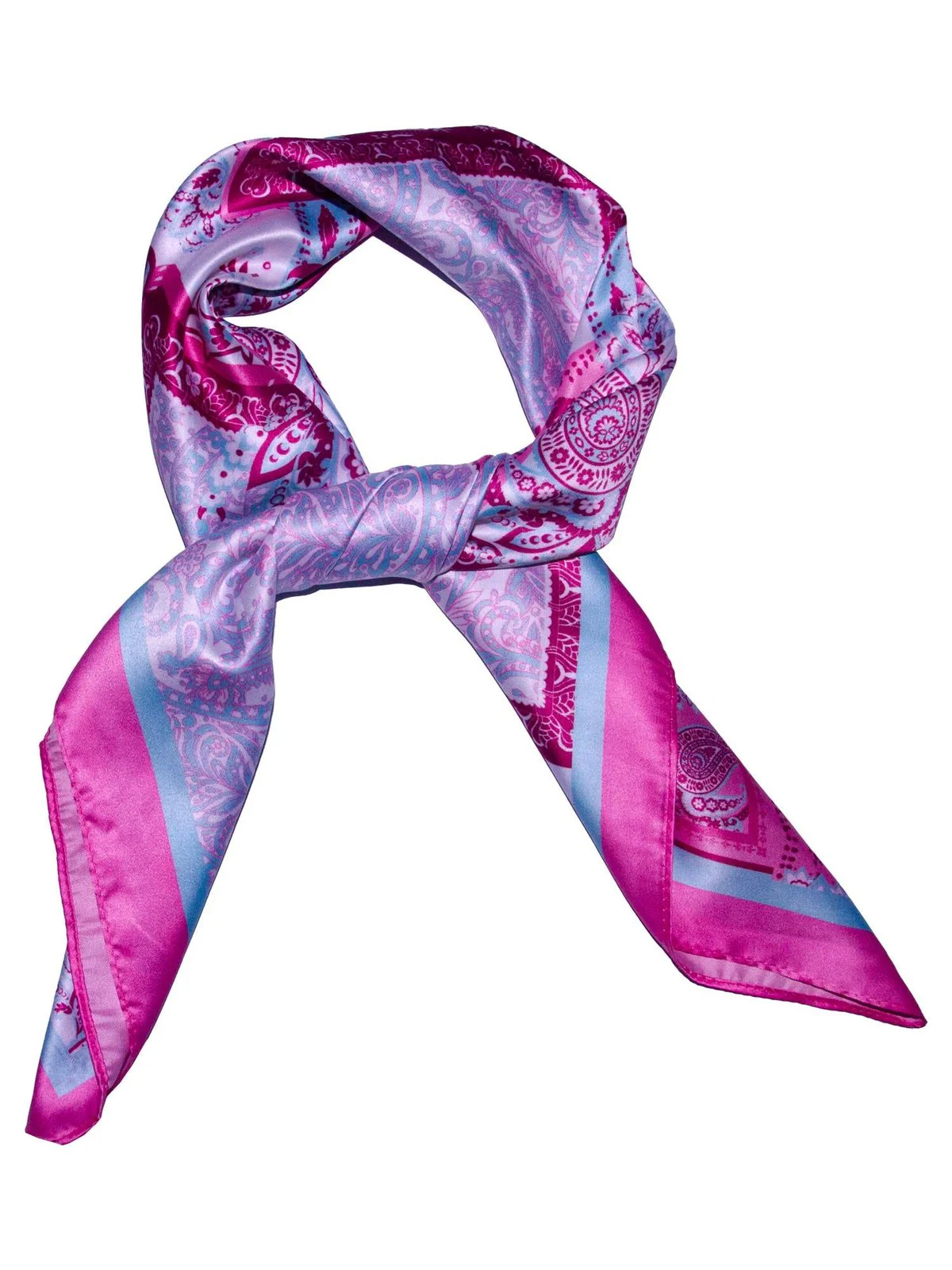 Skjerf paisley - rosa