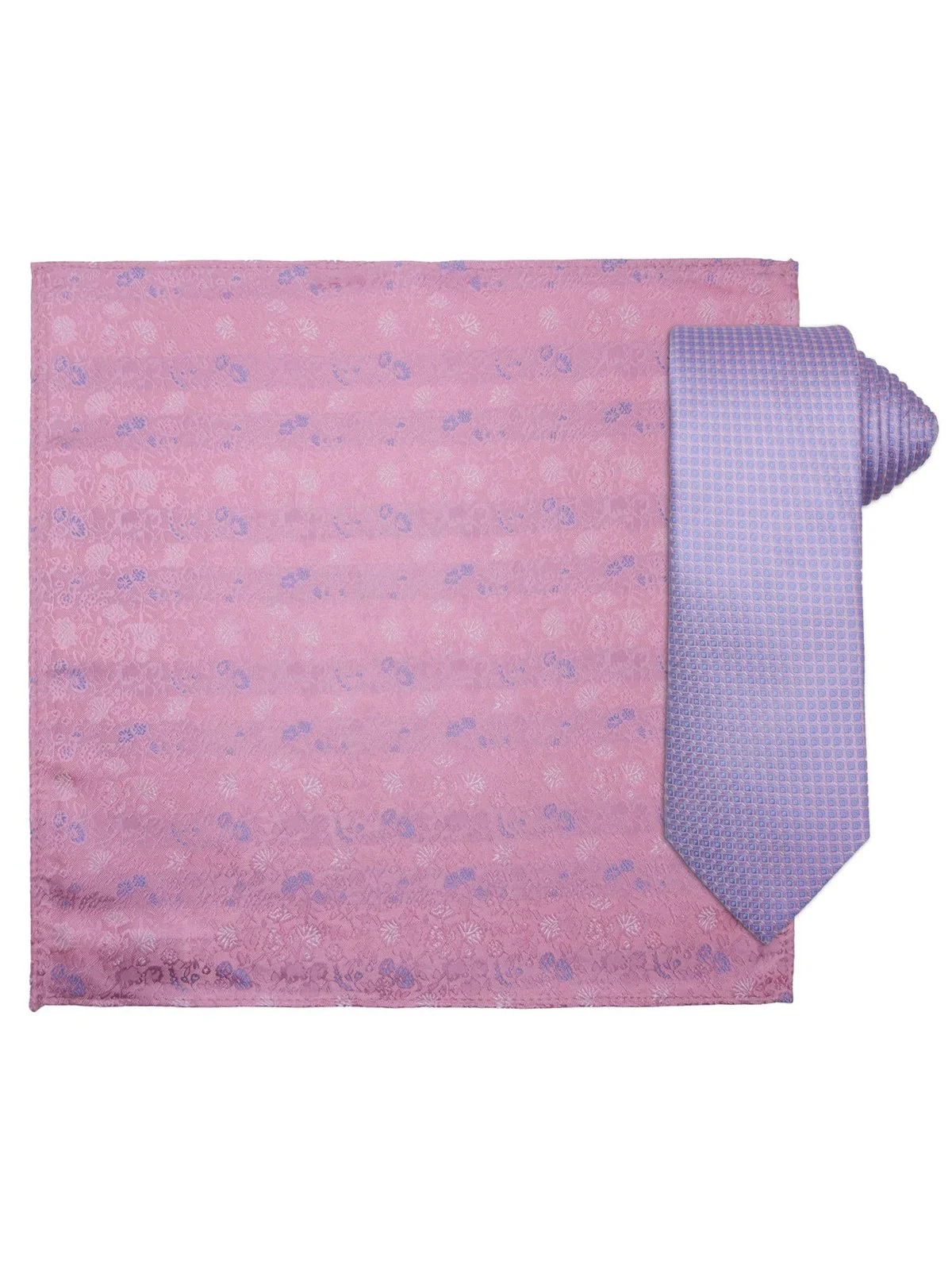 Slips og lommetørkle - rosa/lilla
