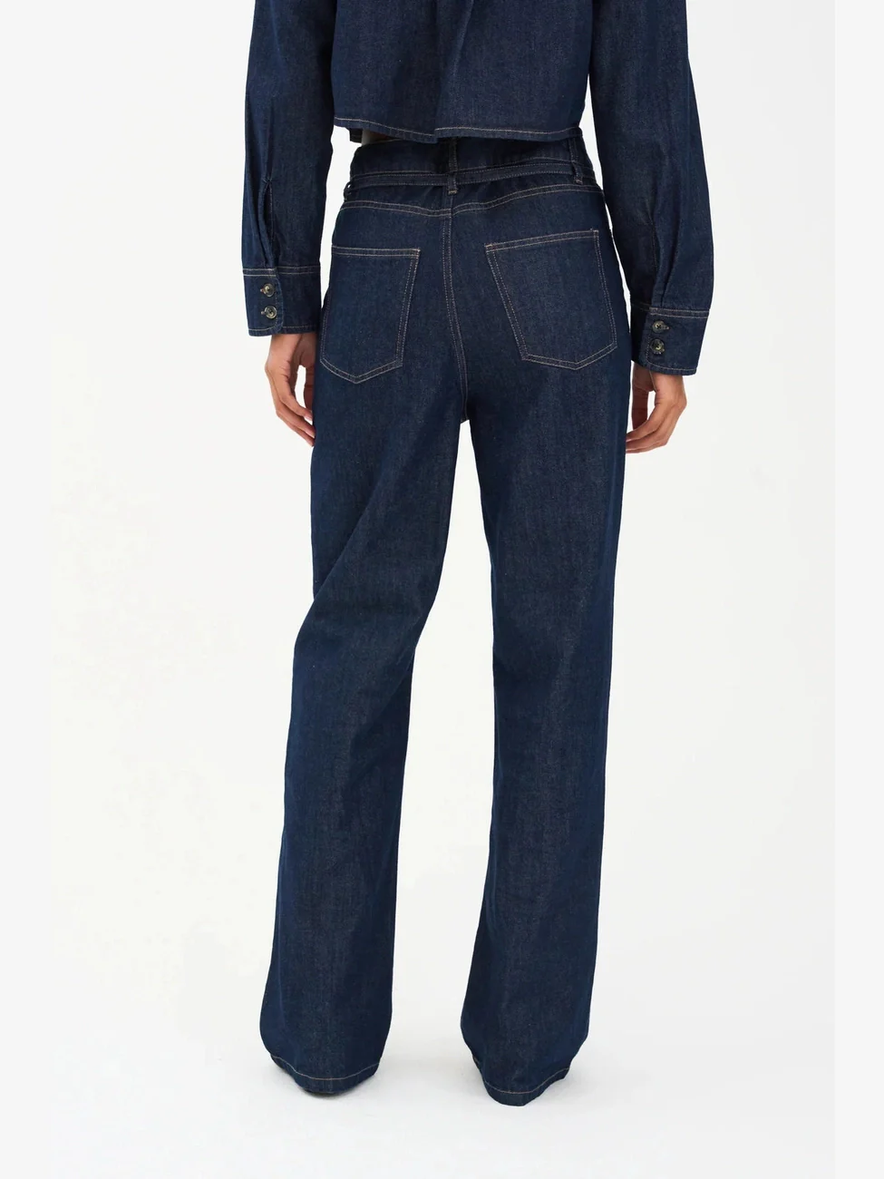 Brooke belted jeans wash manhattan rinse - rinse denim - Image 5