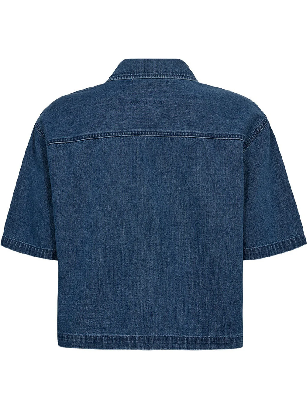 Malika uta oversized skjorte - mid blue denim - Image 7