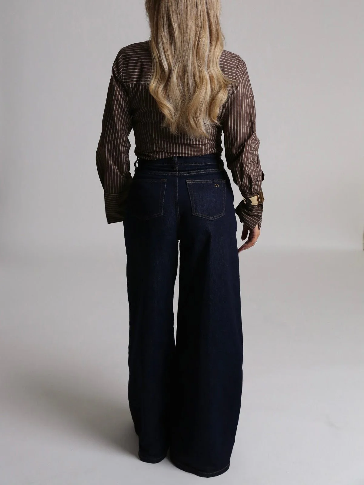 Tyla oversize jeans wash dark cannes - denim blue - Image 5