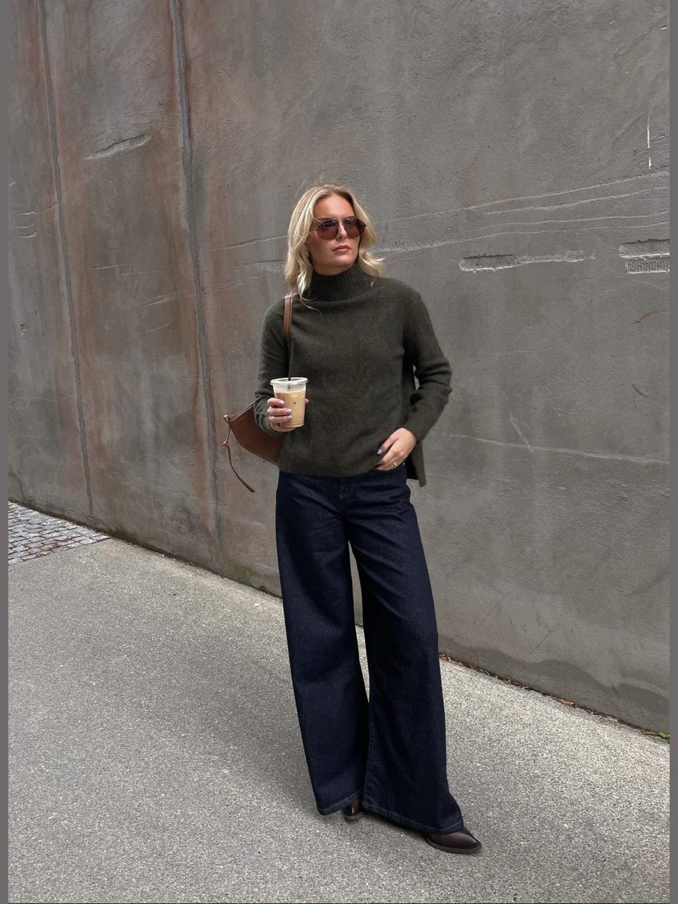 Tyla oversize jeans wash dark cannes - denim blue - Image 7