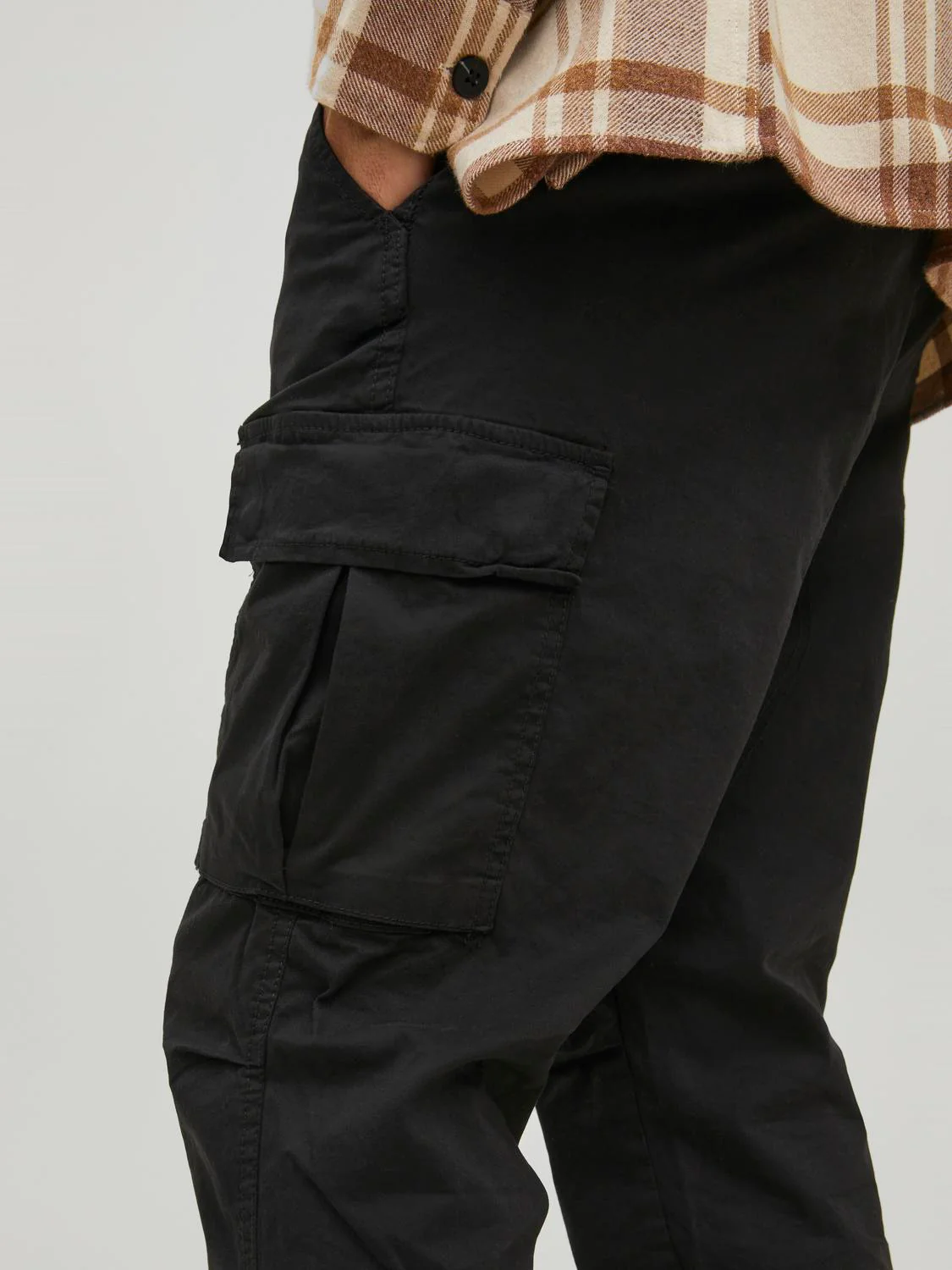 Ace tucker cargo bukse - black solid - Image 6