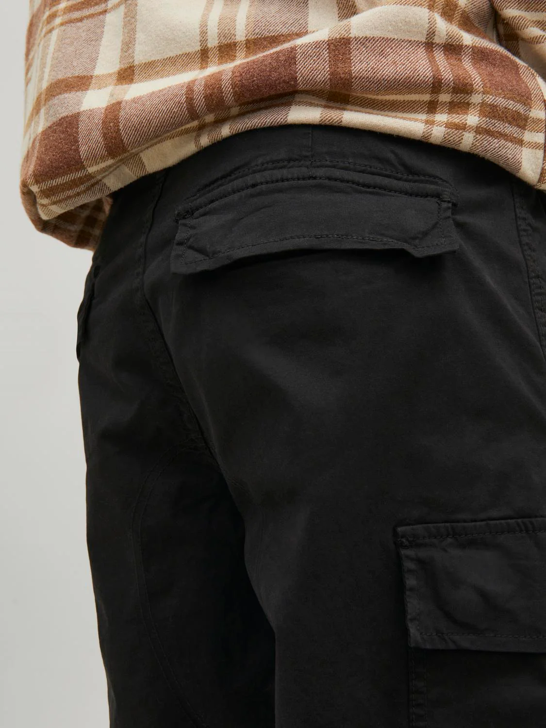 Ace tucker cargo bukse - black solid - Image 7