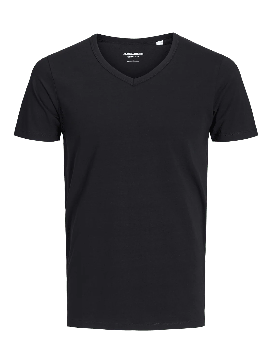 Basic v neck t-skjorte - black
