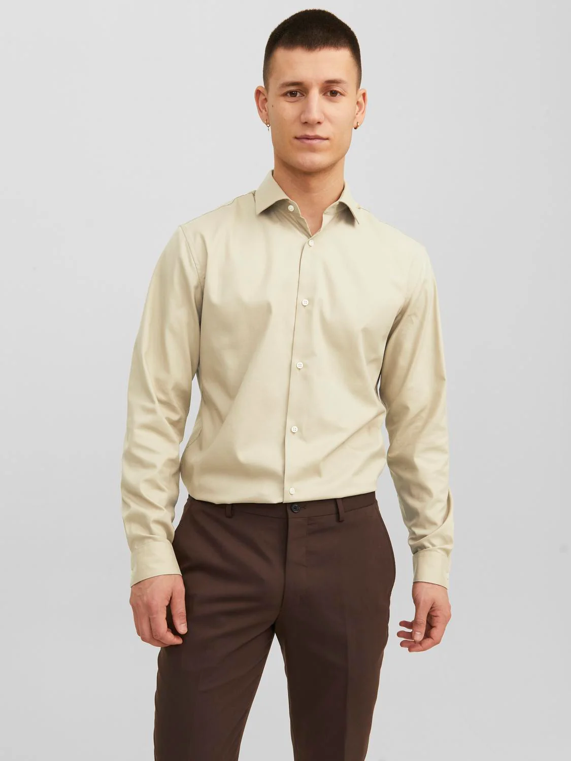 Blaparker slim fit skjorte - pure cashmere - Image 2