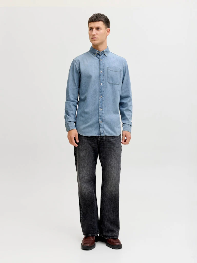 Brook oxford skjorte - light blue - Image 4