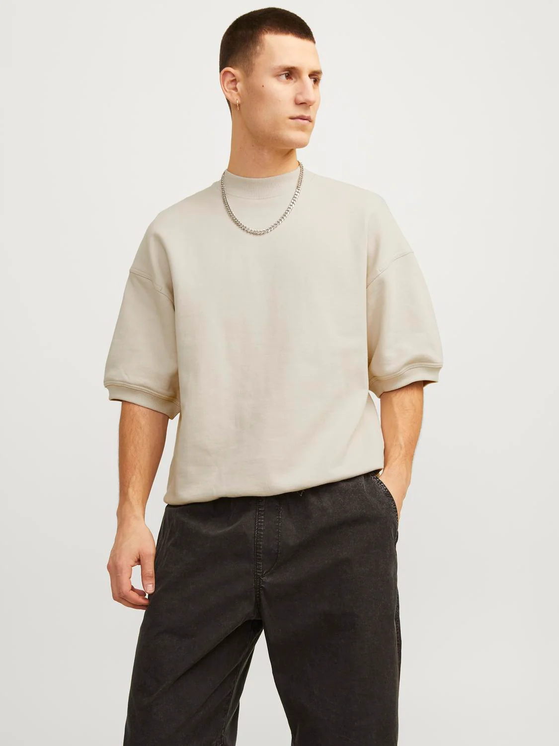 Collective sweat t-skjorte - moonbeam - Image 3