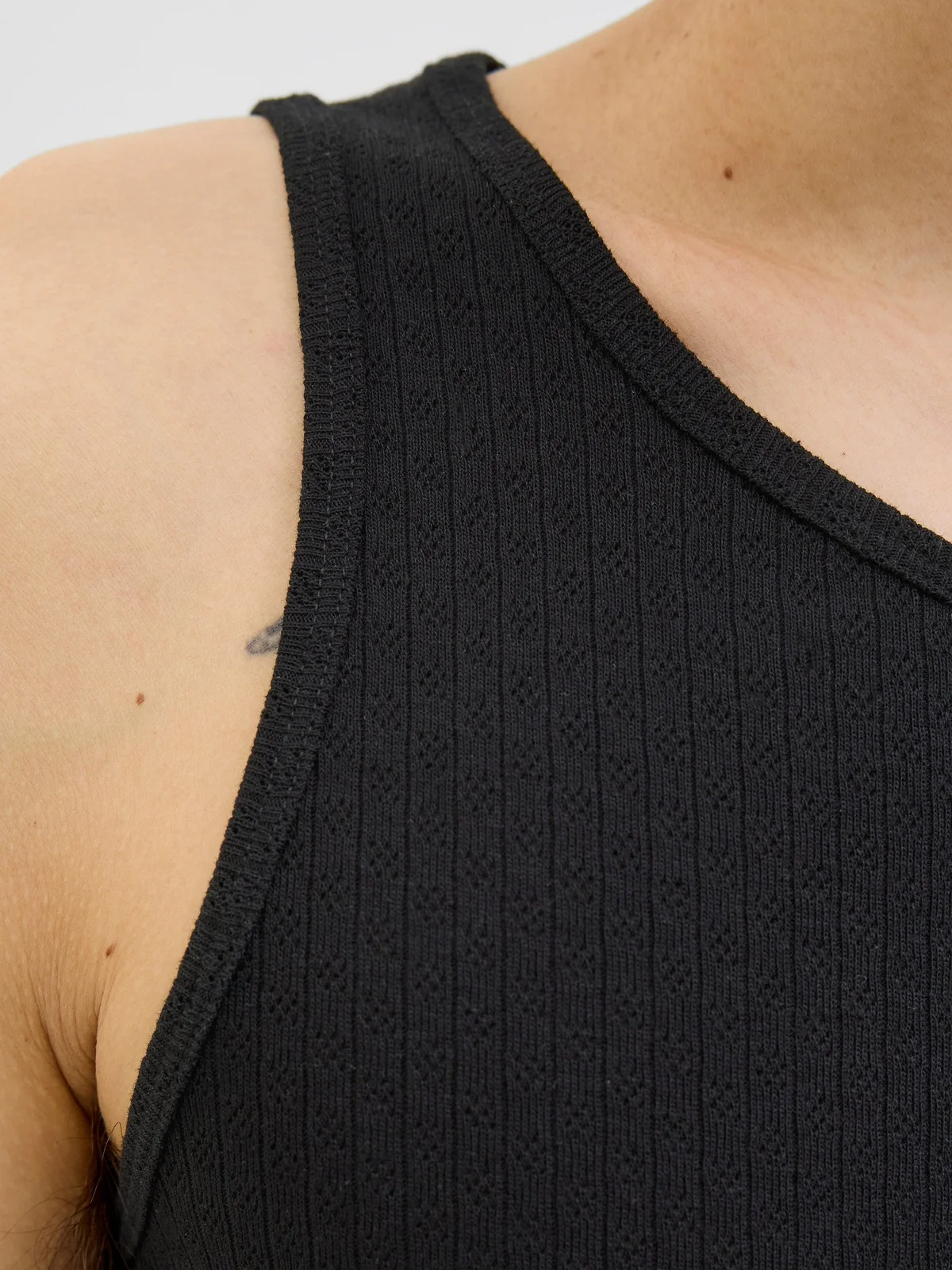 Hydra pointelle tanktopp - black - Image 3