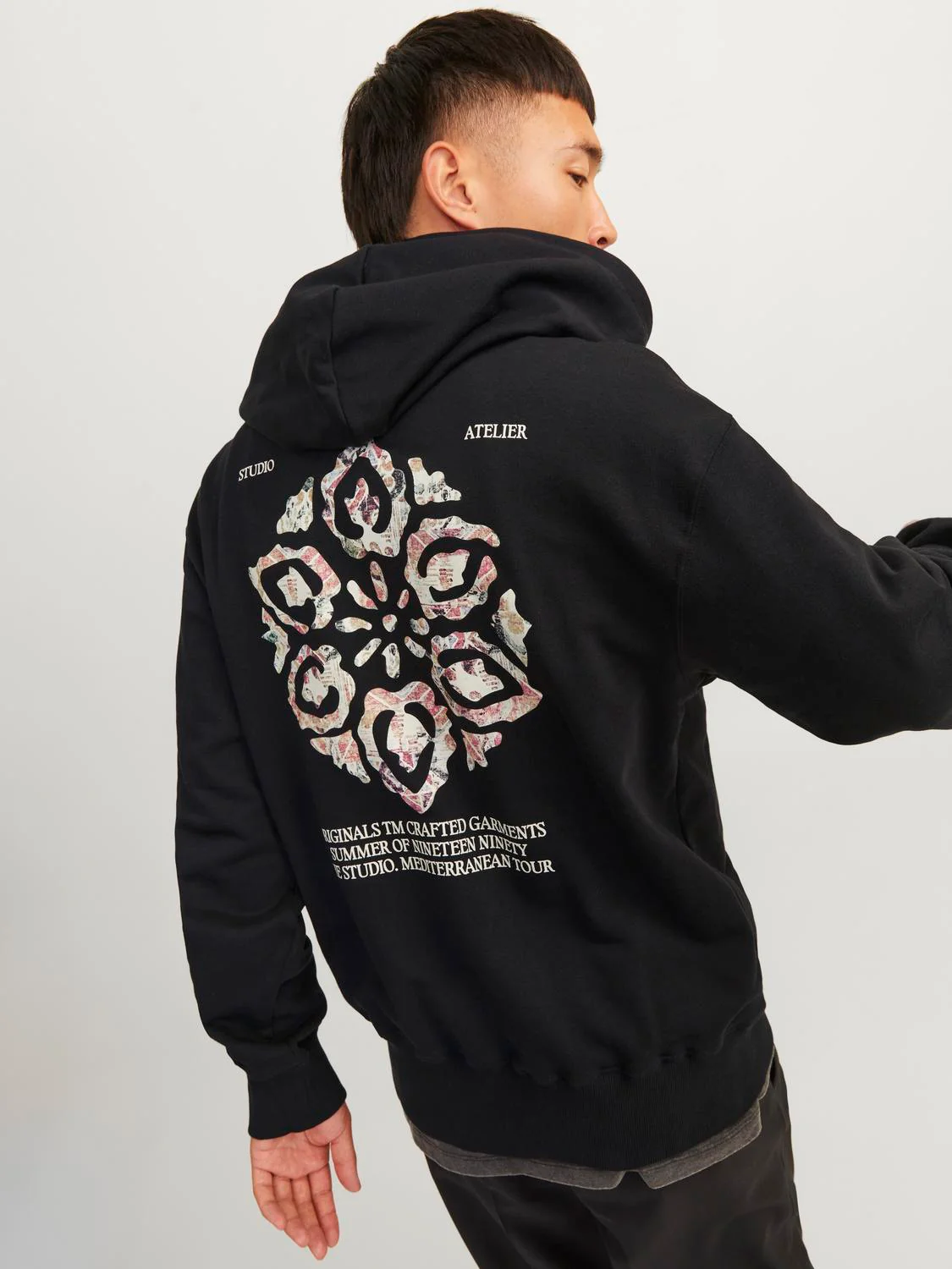Jornoto graphic hoodie - black - Image 8