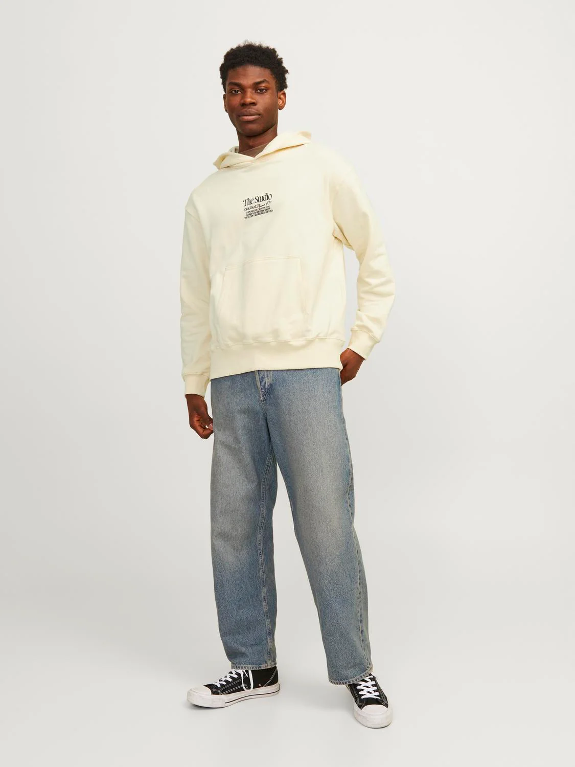 Jornoto graphic hoodie - buttercream - Image 2