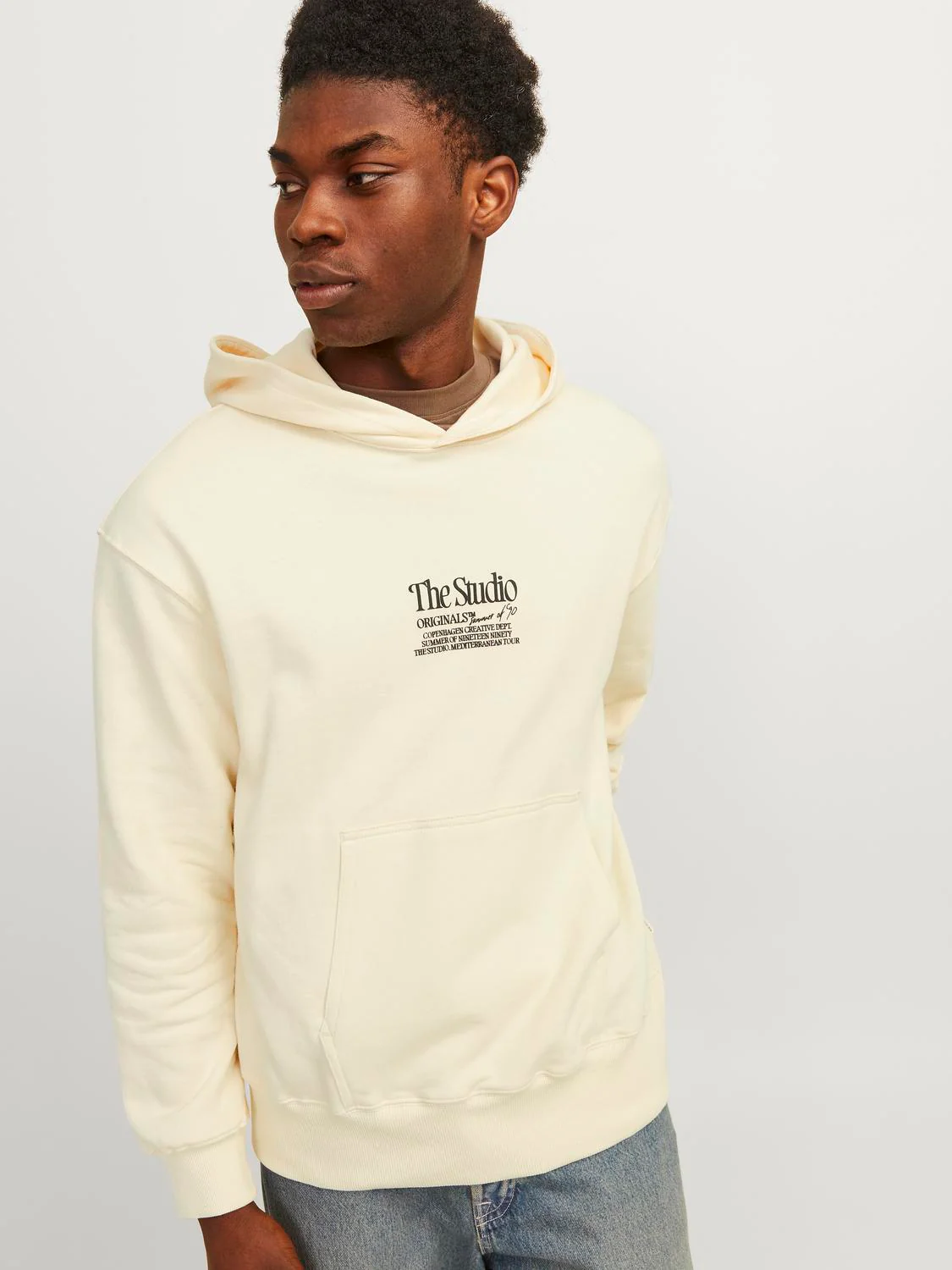 Jornoto graphic hoodie - buttercream - Image 7