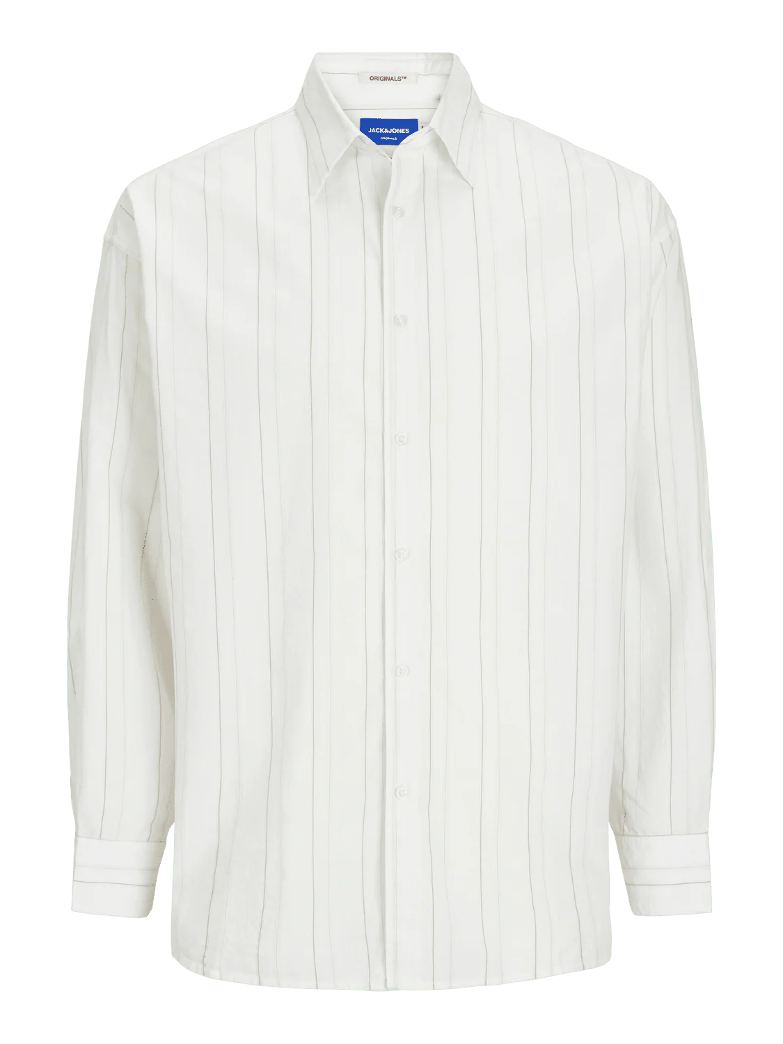Joshua stripe oversized skjorte - cloud dancer