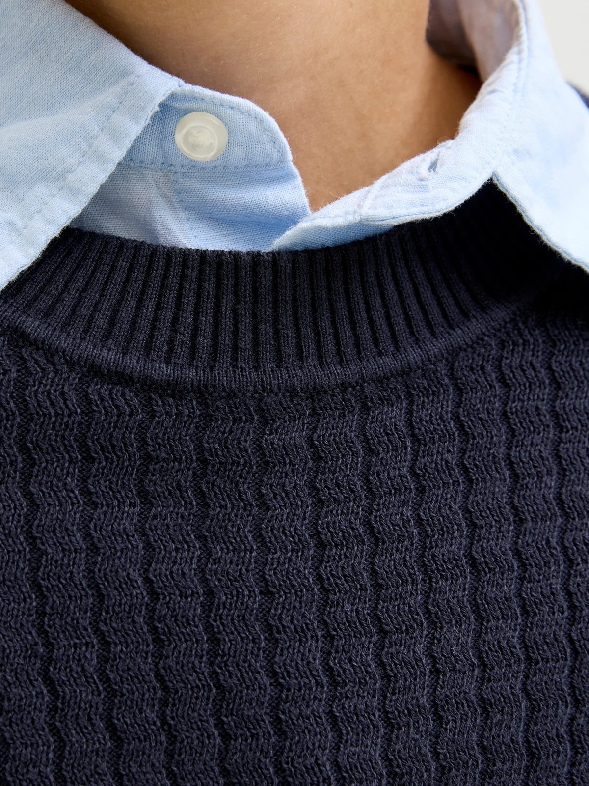 BLUBARKLEY KNIT CREW NECK GENSER - Night Sky - Image 4