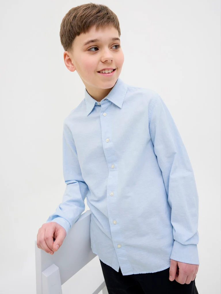 BREEZE linskjorte - Chambray Blue - Image 4