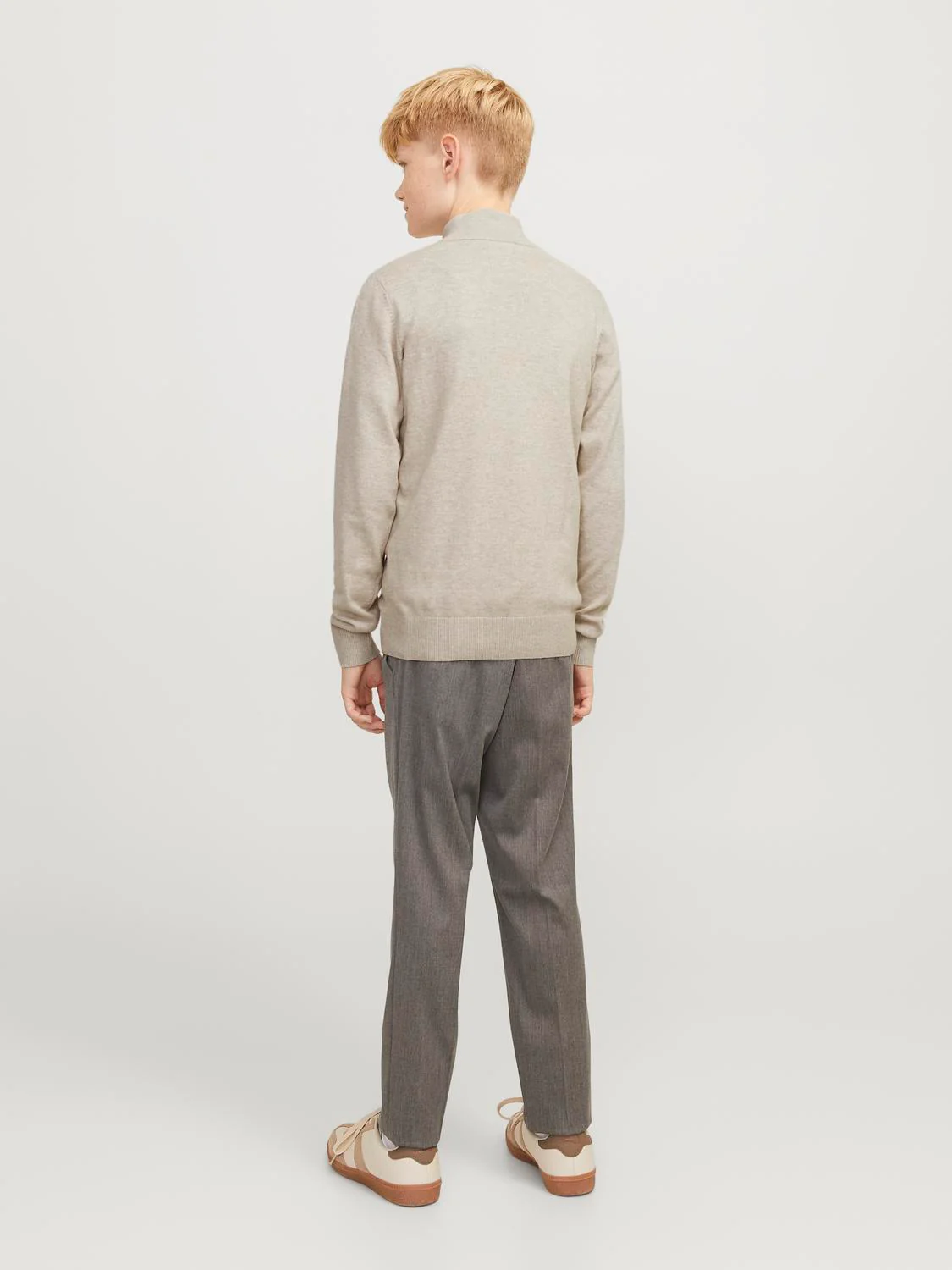 EMIL KNIT HALF ZIP - Oatmeal - Image 4