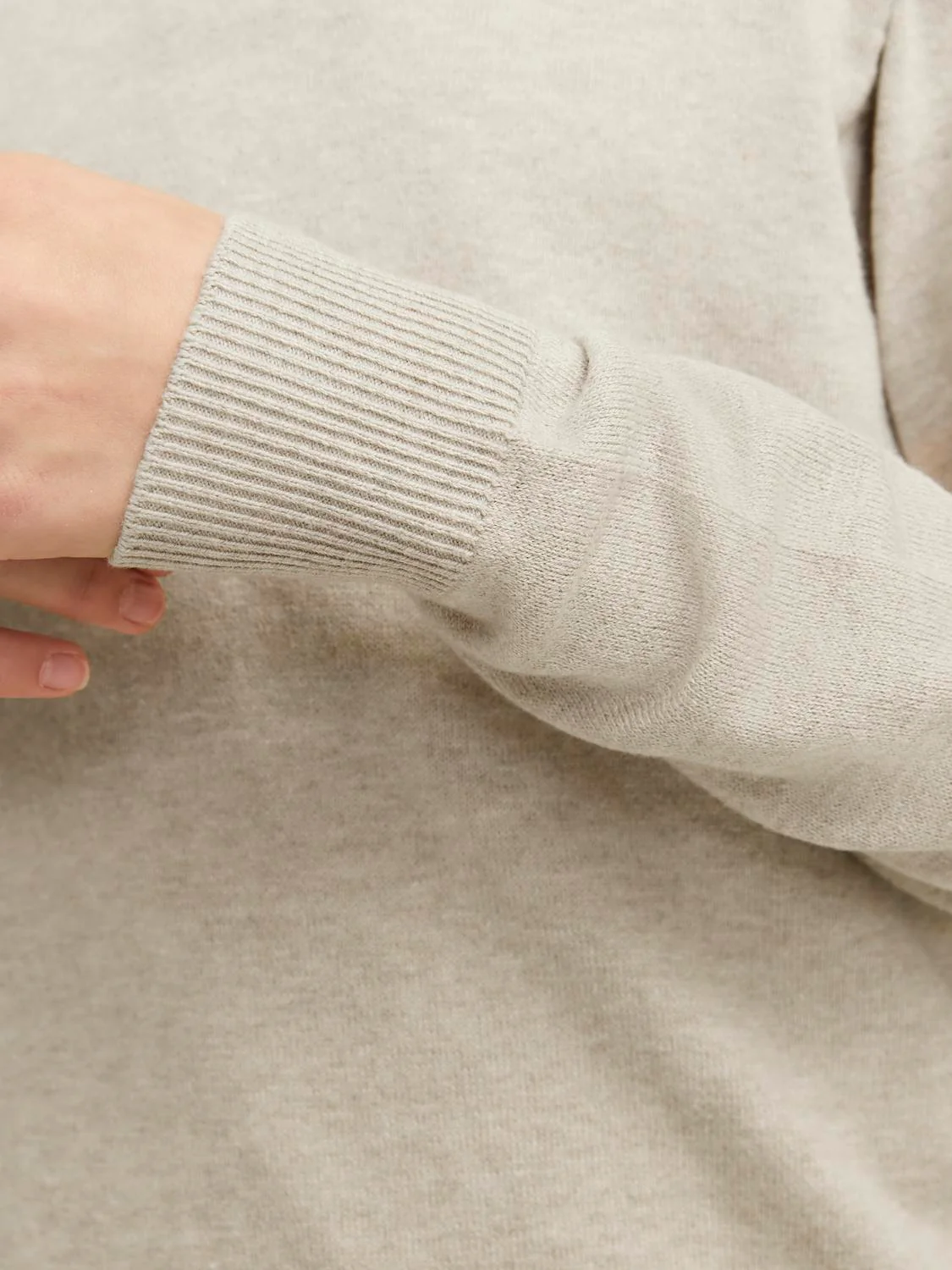 EMIL KNIT HALF ZIP - Oatmeal - Image 5