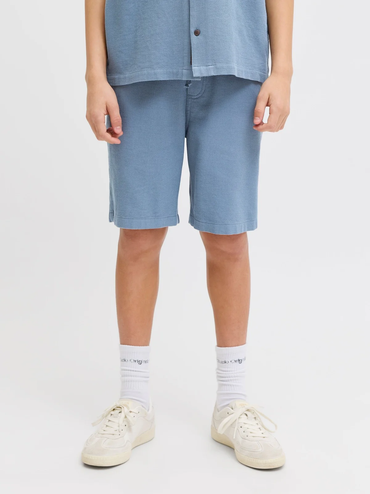JAIDEN WAFFLE RESORT SHORTS - Blue Mirage - Image 2