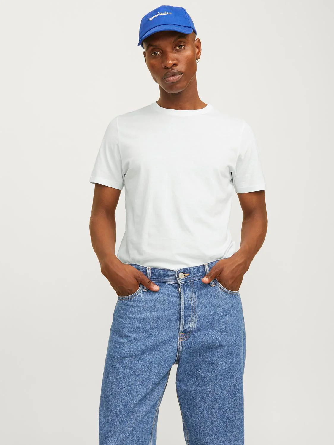 Organic basic t-skjorte - white slim - Image 4