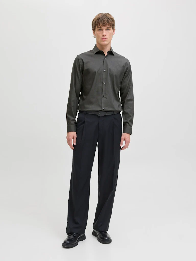 Parker skjorte - dark grey melange - Image 4
