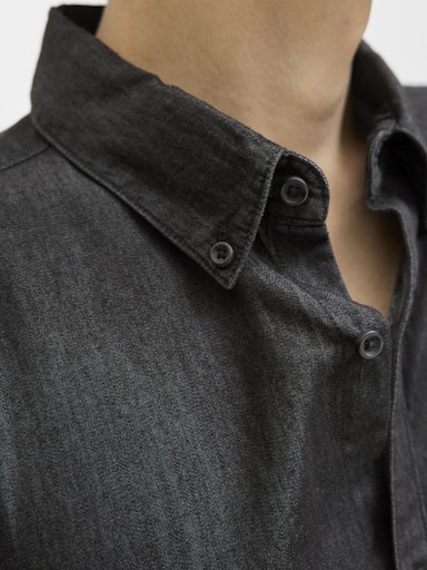 Perfect denim skjorte - black denim - Image 3
