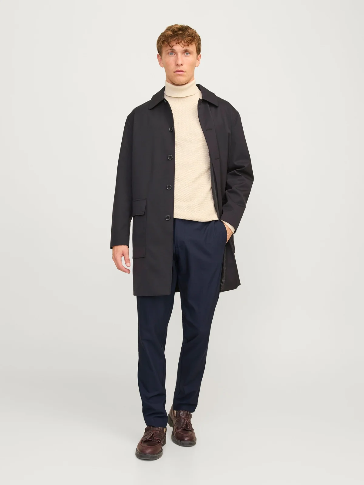 Stace leo chino bukse - dark navy - Image 6